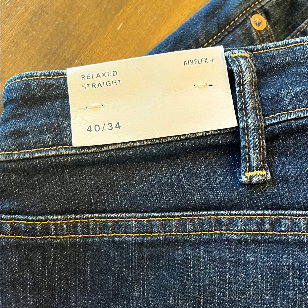 American Eagle Airflex+ Relaxed Straight Jeans 40x34 - Picture 4 of 5